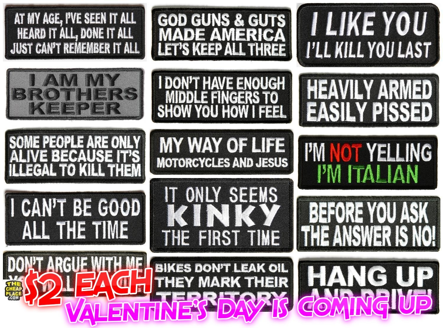 Lot's of $2 Patches For Valentine's Day Gifts