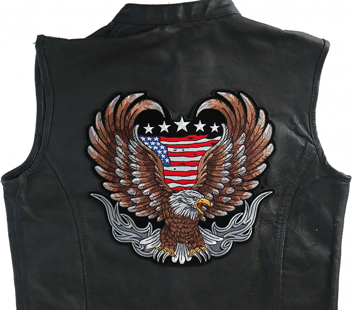 IRON ON PATCHES for Jackets Custom Embroidered Large Back Patch Motorcycle  Patches for Vest 11 16 