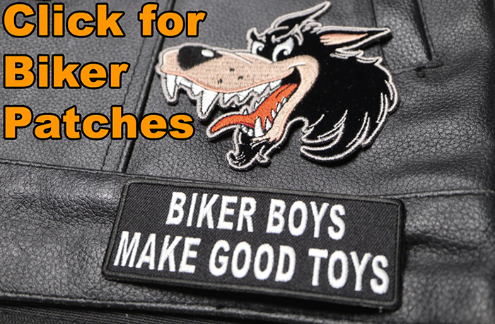 Biker For Life Patch Iron Sew On Embroidered Badge Motorbike