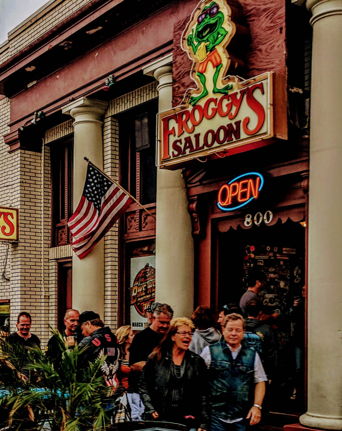 Rainy Sunday and Monday at Daytona Bike Week