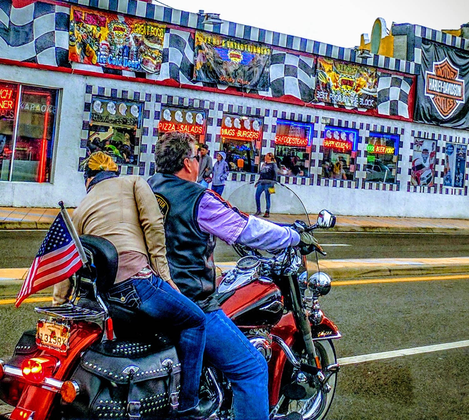 Rainy Sunday and Monday at Daytona Bike Week