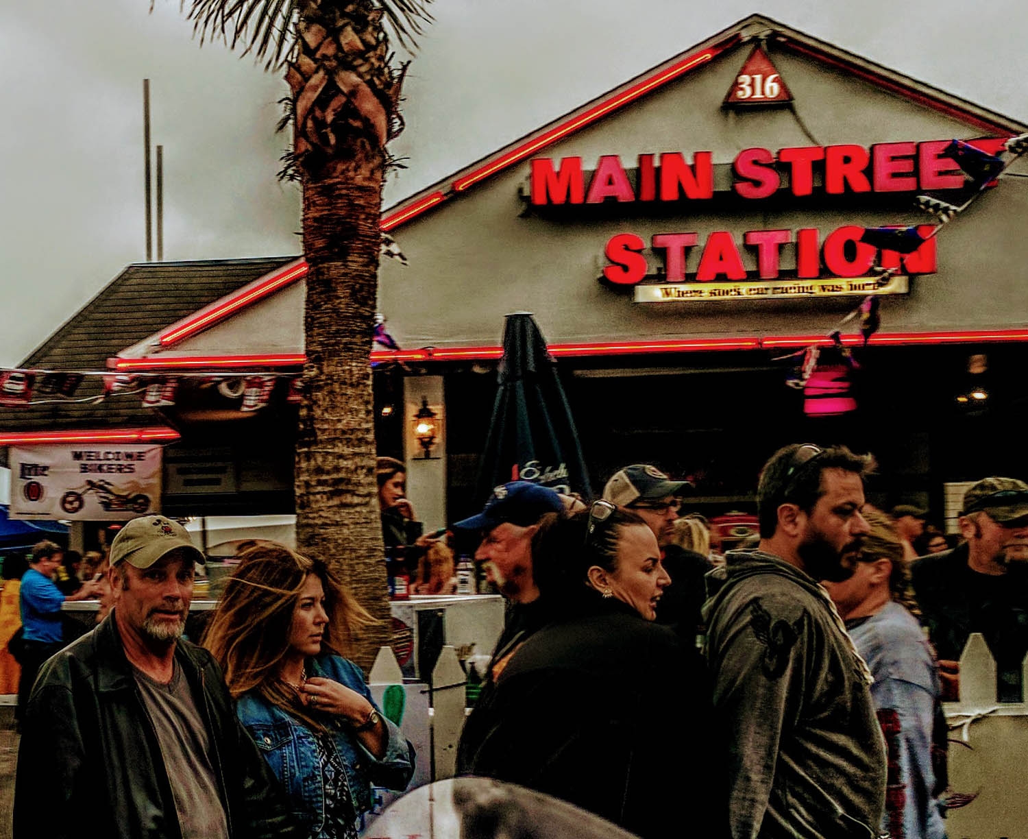 Rainy Sunday and Monday at Daytona Bike Week