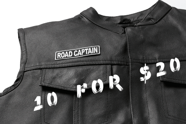 Motorcycle Club Rank Patches are now 10 for $20