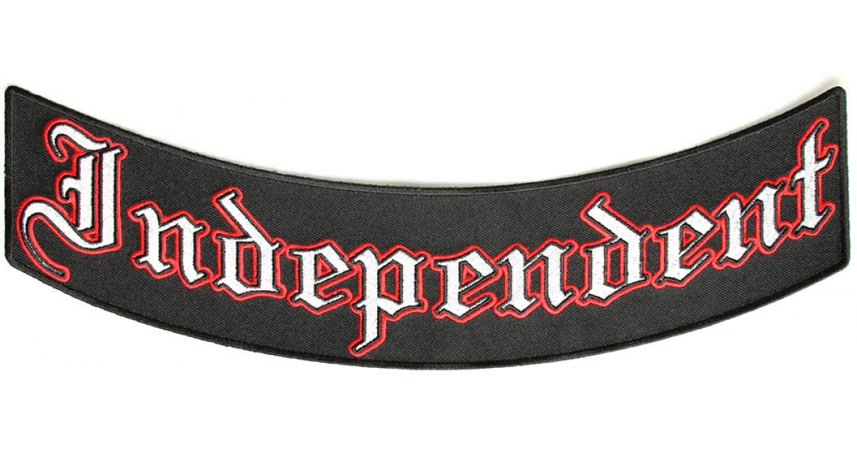 Independent Biker Lower Rocker Patch Lower Back Patches TheCheapPlace