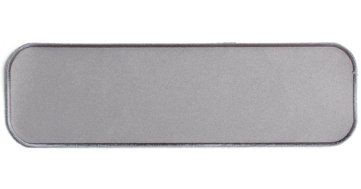 Gray 10 Inch Straight Blank Patch Blank Patches TheCheapPlace