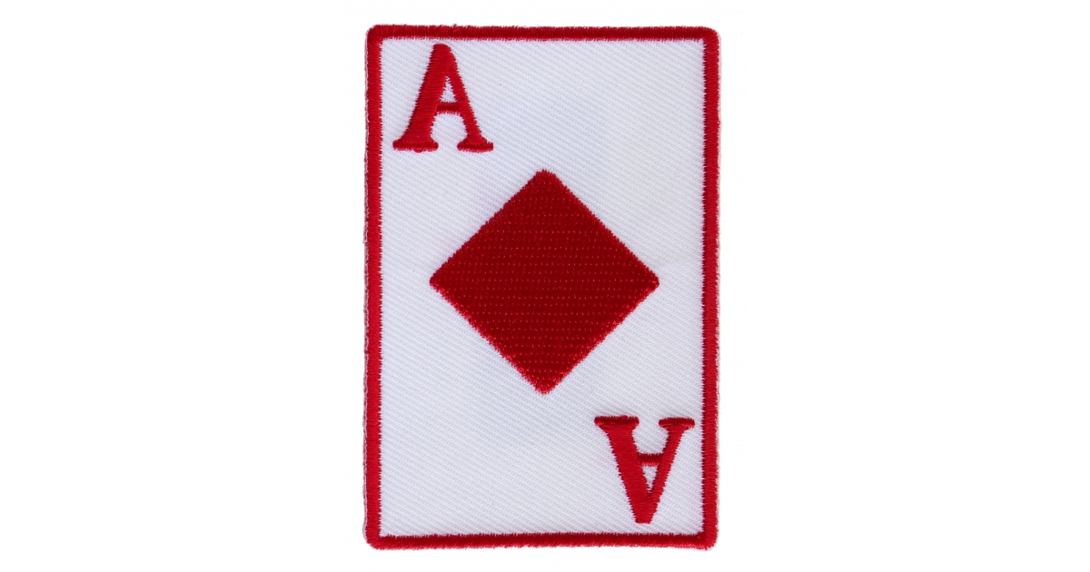 Ace Of Diamonds Novelty Iron on Patch Iron on Novelty Patches by