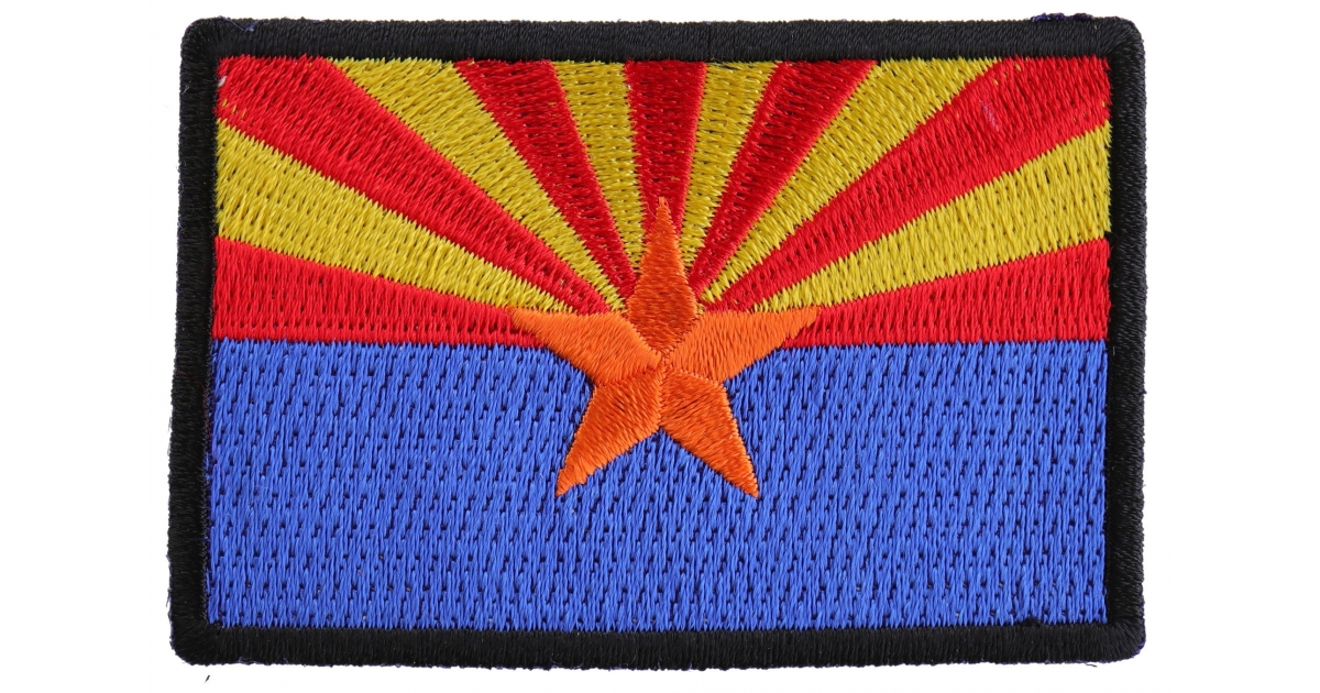 2x3.5 CORDURA® Patch Arizona State Flag Laser Cut Non-Reflective 