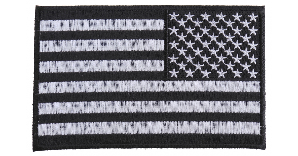 All Black American Flag Patch