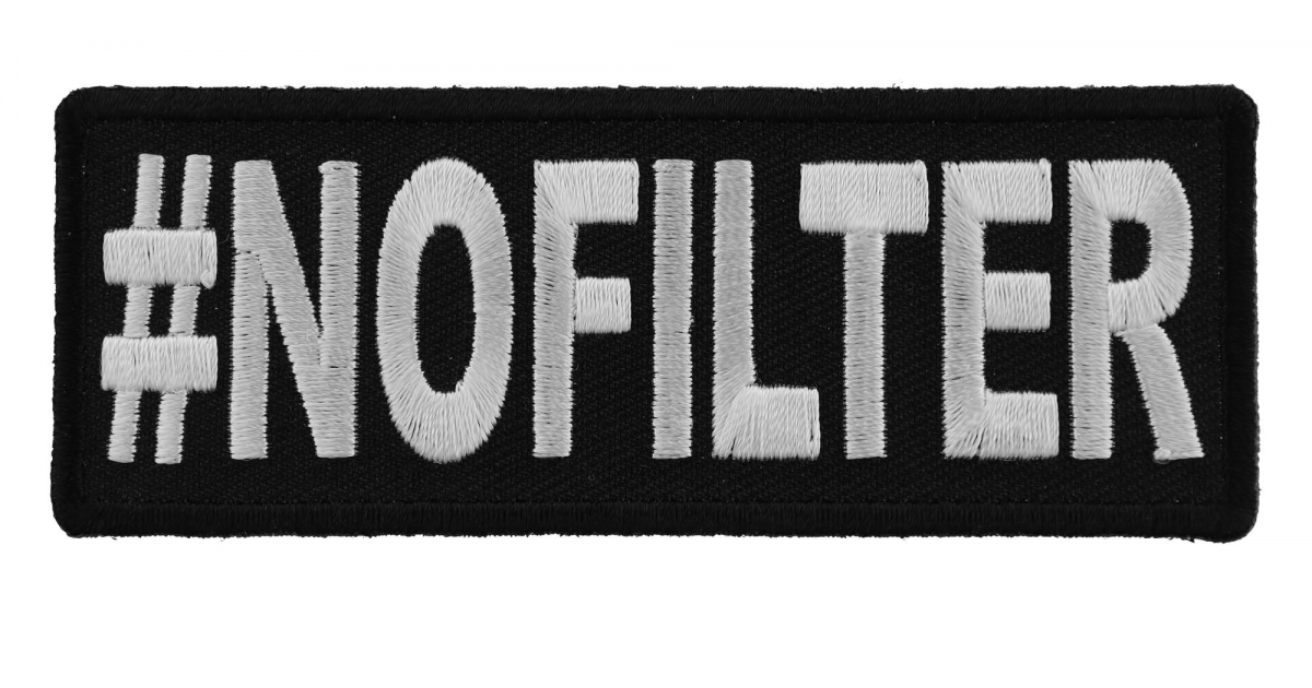 Hashtag No Filter Patch Hashtag Patches TheCheapPlace