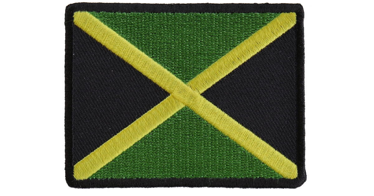 Patch écusson patche thermocollant Jamaique Jamaica drapeau flag 85x55mm 