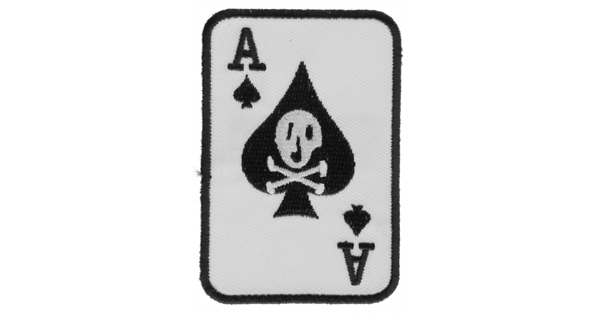 Skull Ace Of Spades Patch, Skull Patches by Ivamis Patches