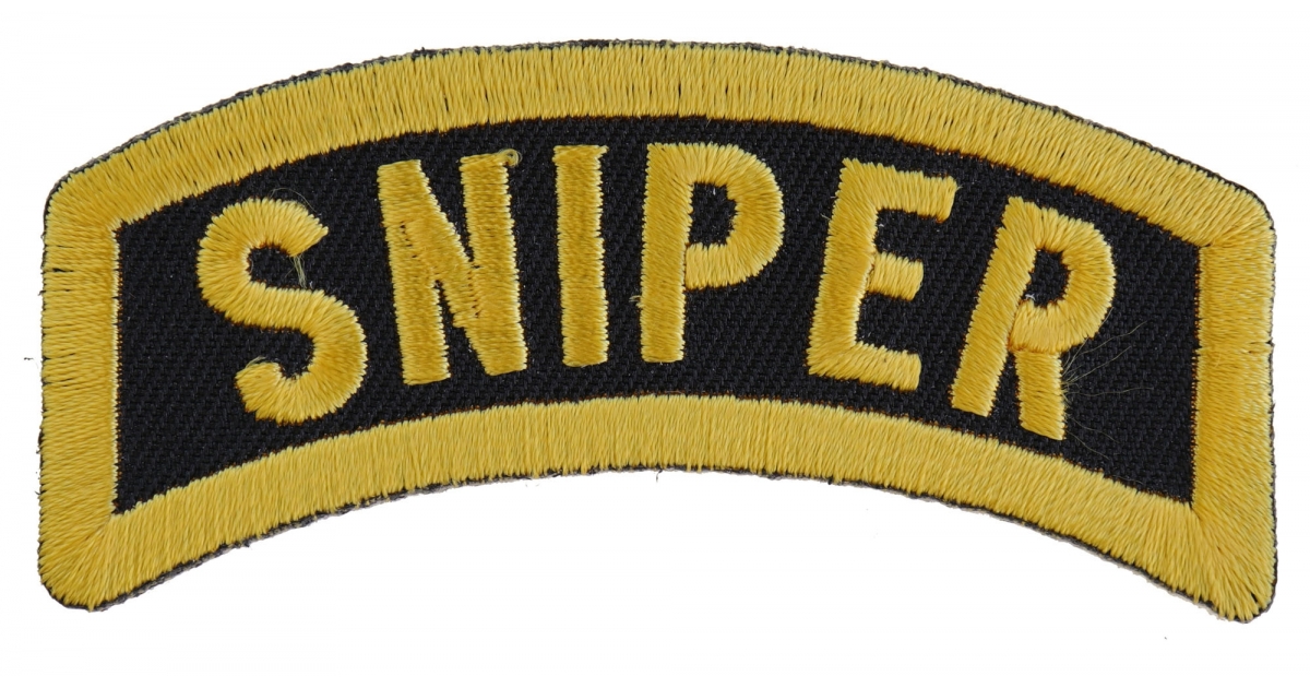 Sniper embroidered word iron on Patch