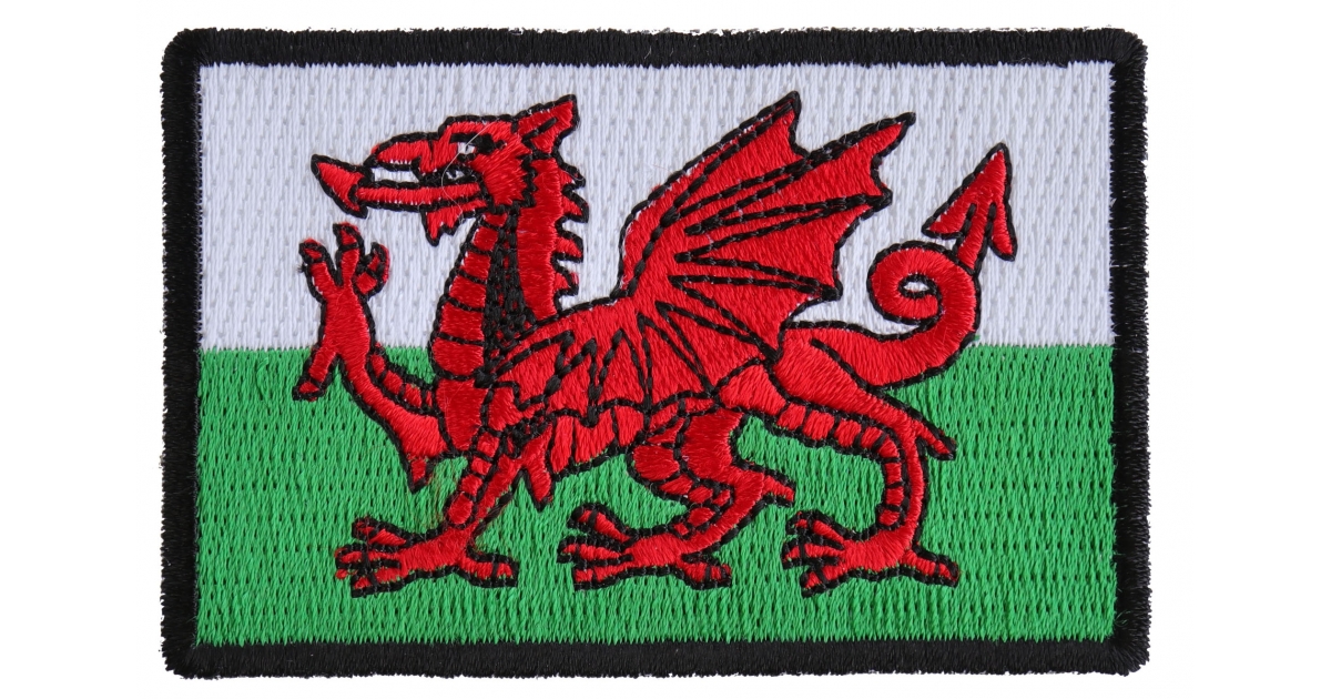 WALES Welsh UK Country Flag Embroidered PATCH Badge 