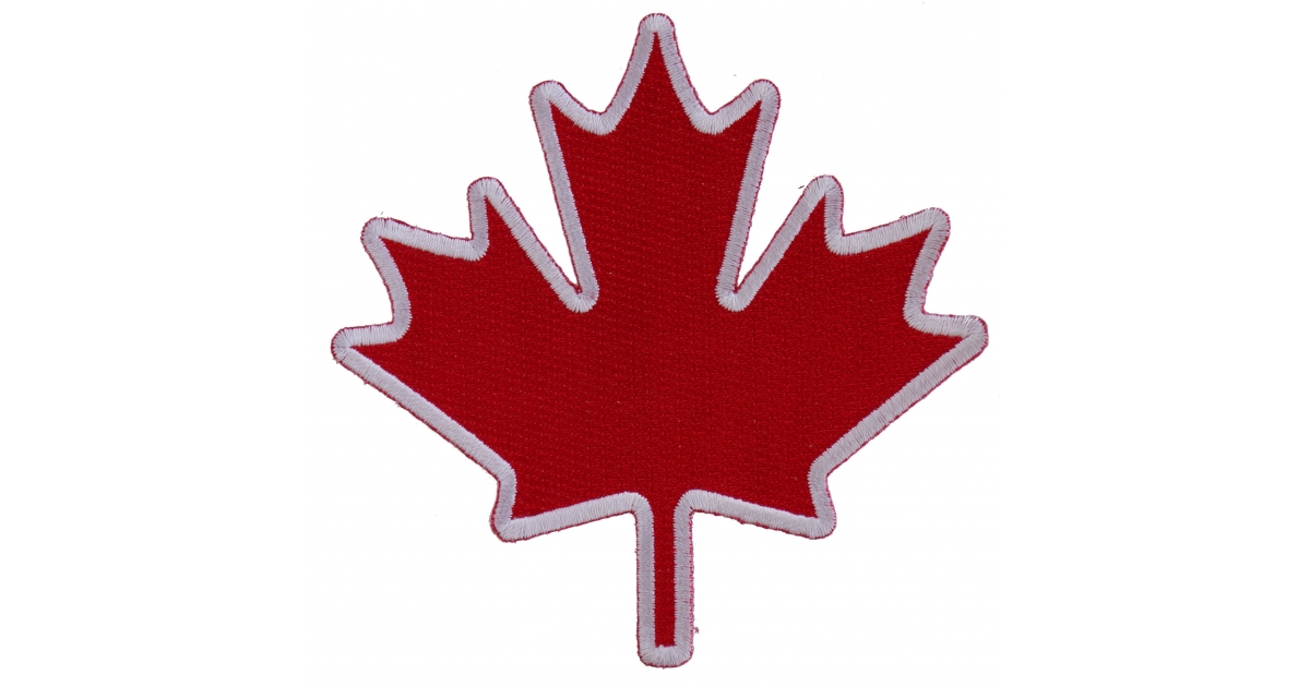 2.5 X 2.5 WHISTLER Red Maple Leaf Embroidered Iron on Patch Crest Badge ...Size 