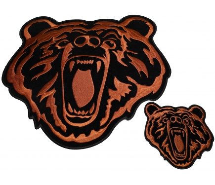 Brown Bear Patch Set Small and Large by Ivamis Patches