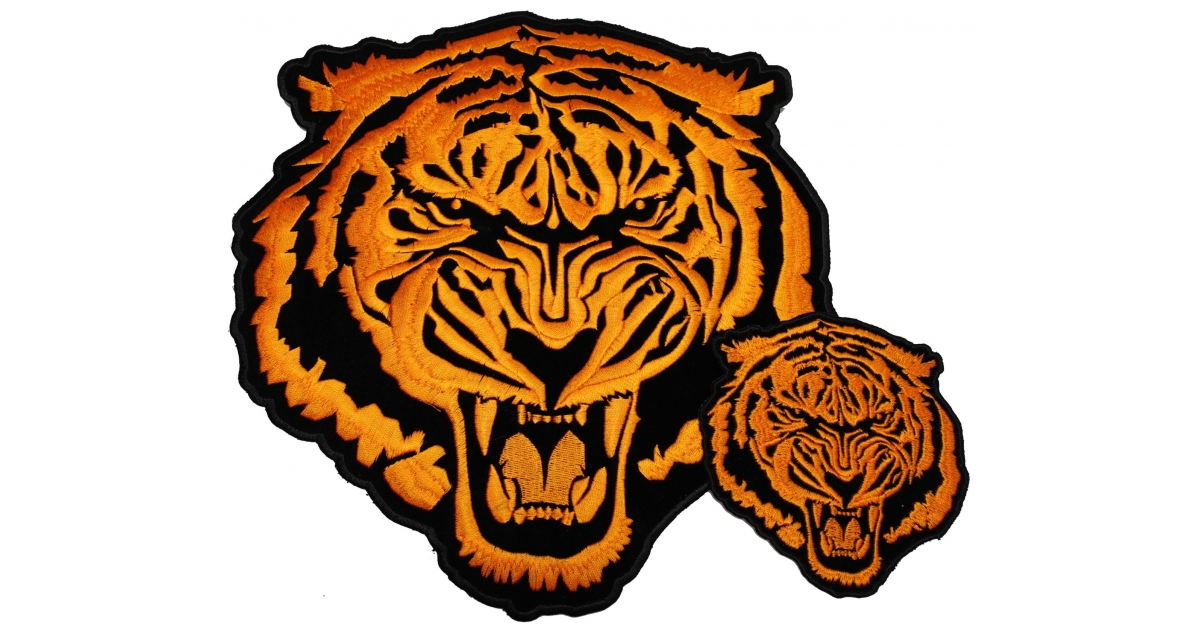 New Various Tiger Embroidered Patches 