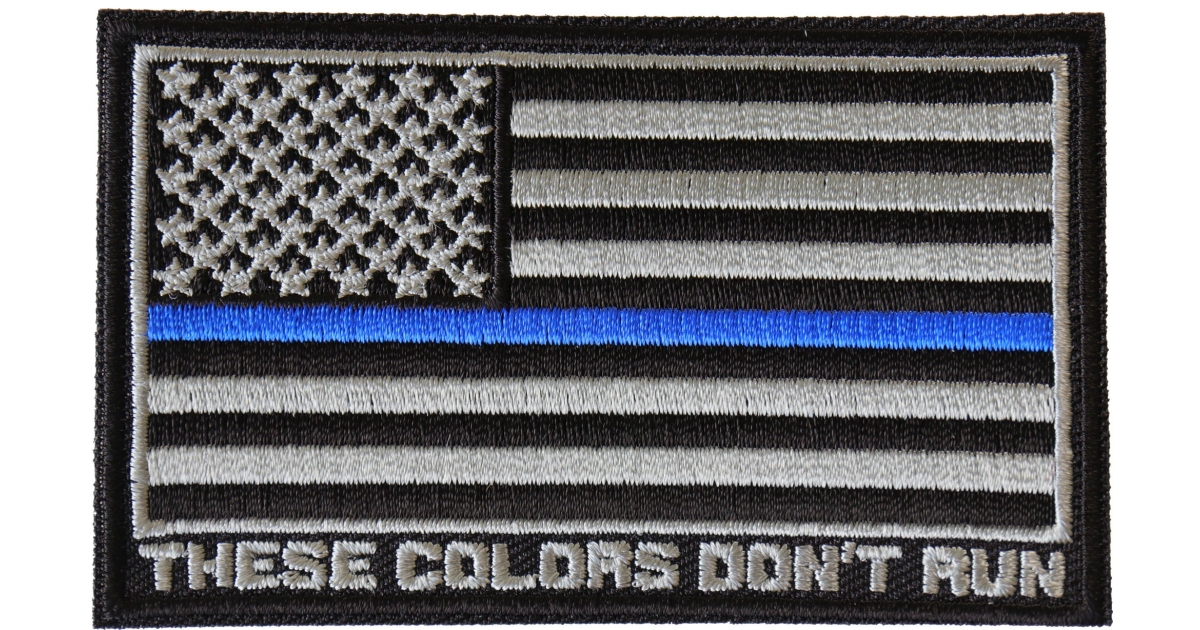 Thin Blue Line American Flag Patch - Thin Blue Line USA