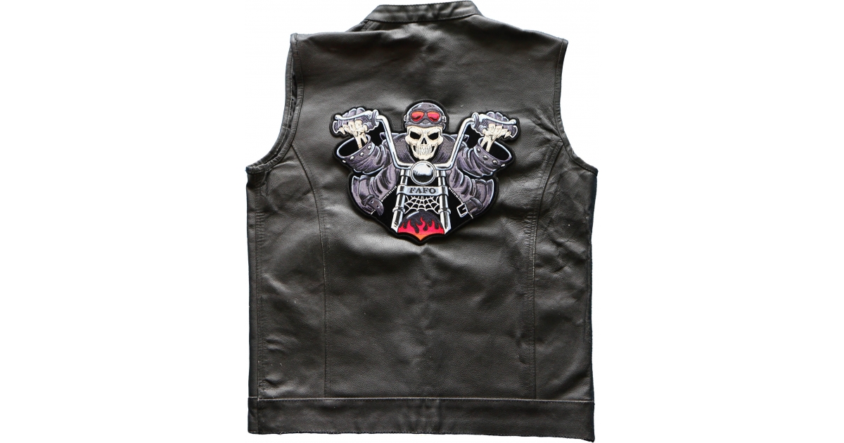 Skeleton Rider FAFO Patch, Large Skull Patches for Biker Jackets by ...