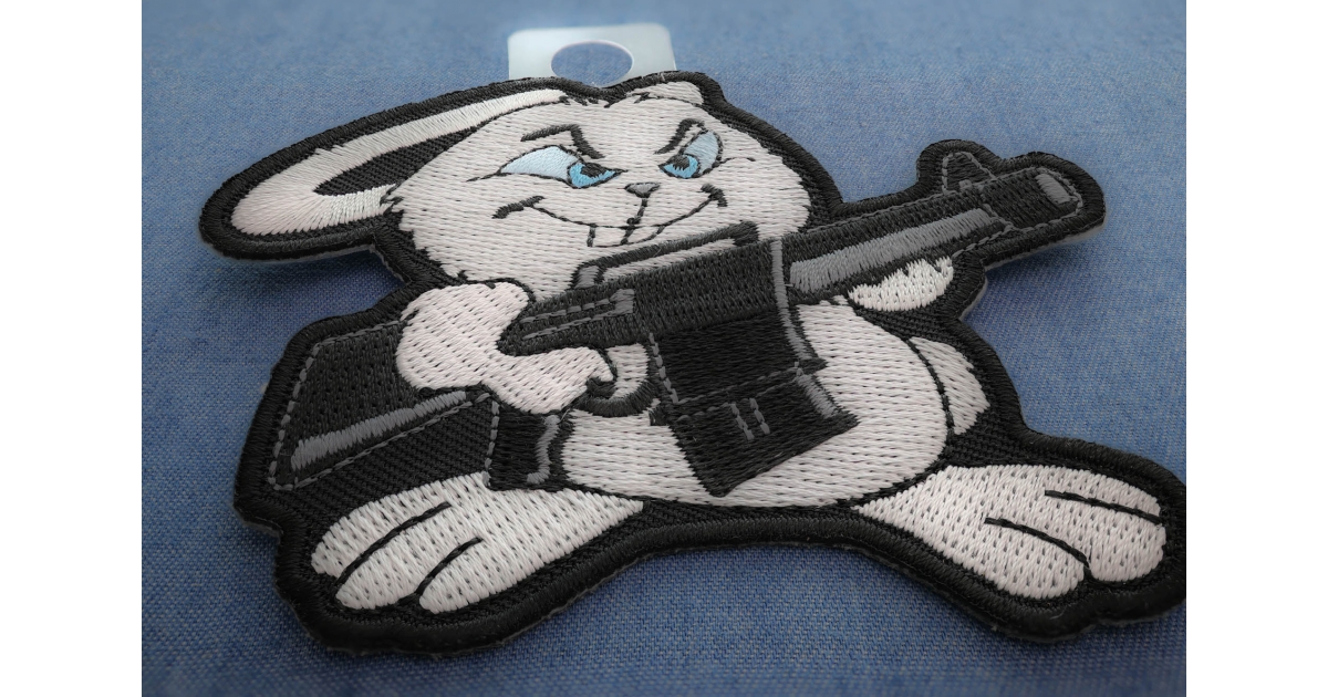 Machine Gun Bunny Rabbit Patch by Ivamis Patches