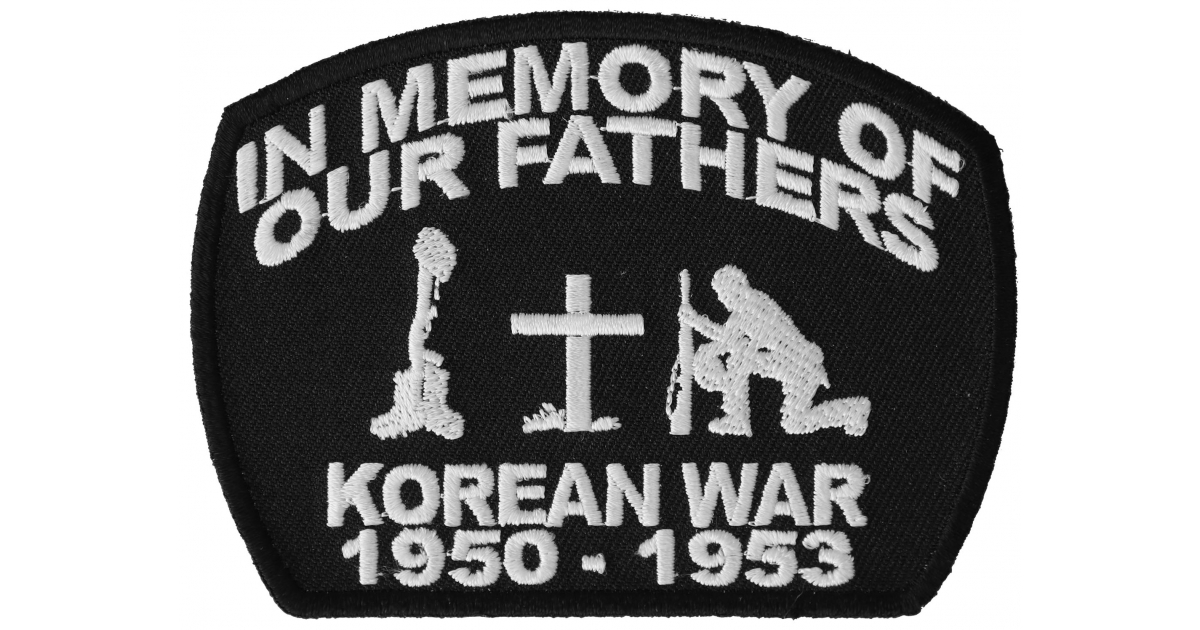 Korea Remember The Forgotten 54,246 heroes Military Embroidered Biker Patch 