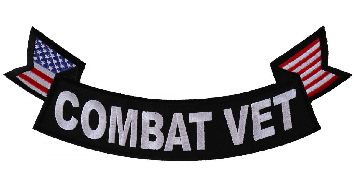 ARMY VETERAN Large Embroidered Biker Patch