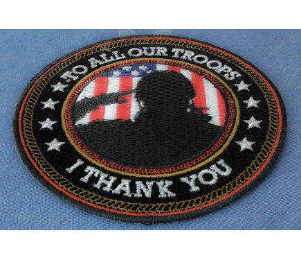 To All Our Troops I Thank You Patch for Sewing or Ironing on to Clothes ...