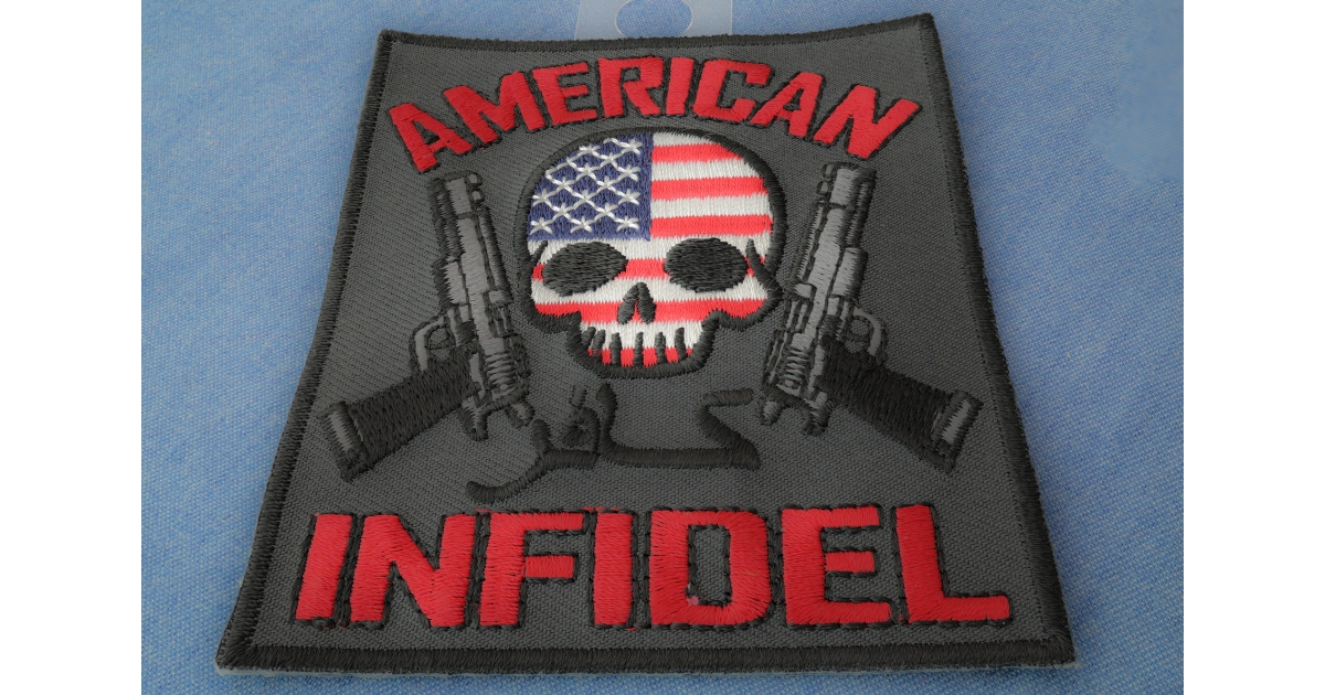 Infideck American Infidel Logo American Infidel Metal Wall Art – FlashBurn