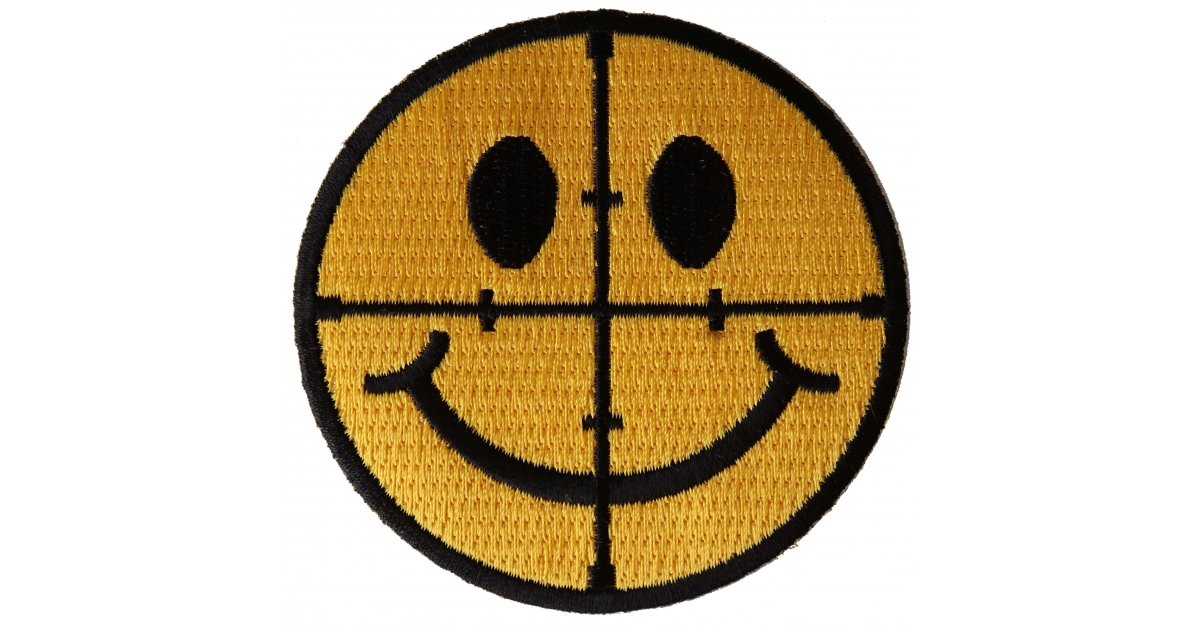 Smile Face Patch (2.5 x 2.5 Inches) 