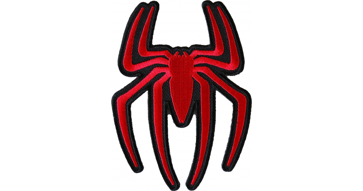 Patch aufbügler araña acuosos Red Spider Web Iron on Patch Patch 020