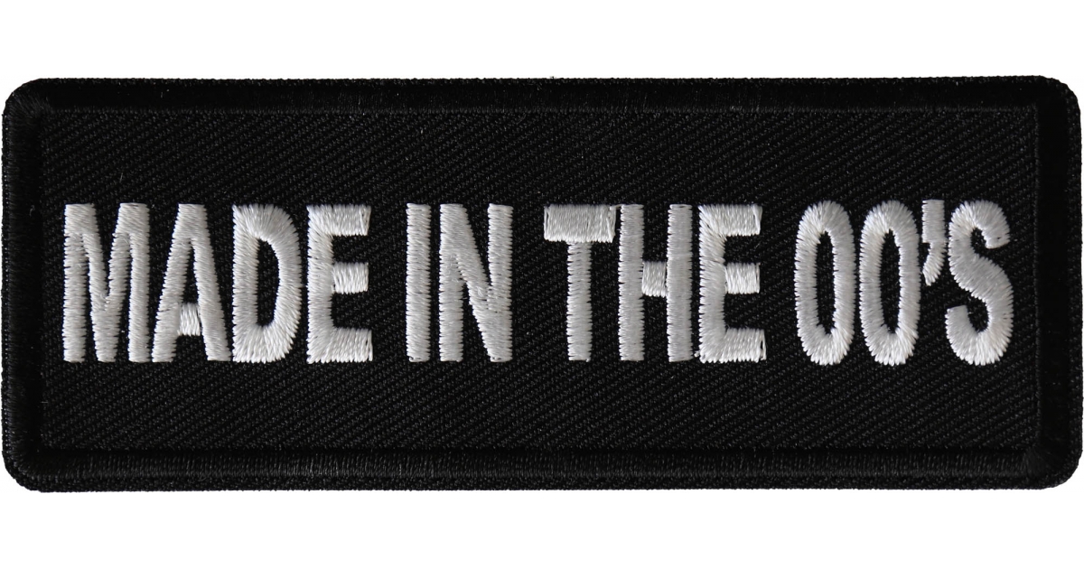 Made in the 00's Patch Iron on Novelty Patches by Ivamis Patches