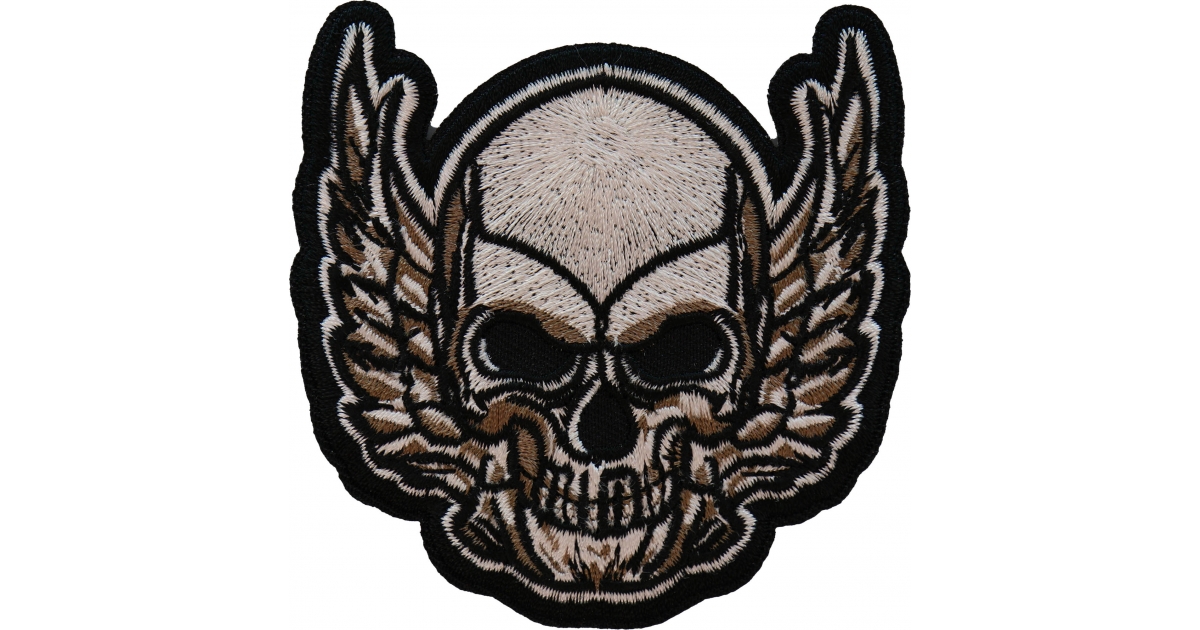 Skull Iron On Patch Sew On Mens Womens Boys Girls Kids Clothes Embroidered Badge