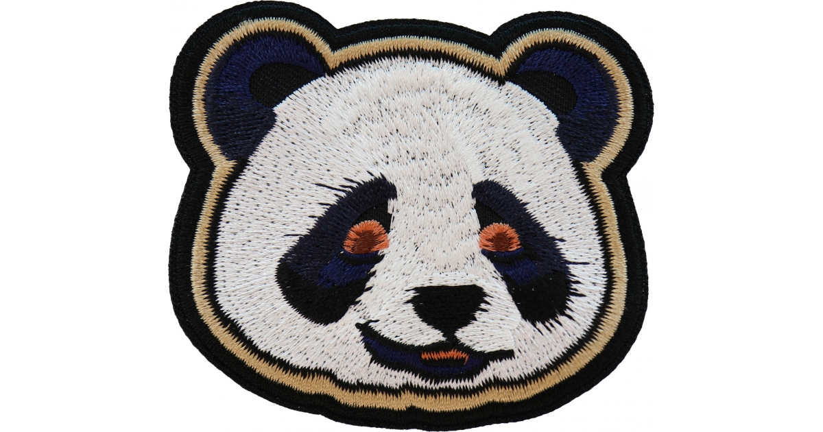 Panda Iron on Patch - Iron on Bear Patches by Ivamis Patches