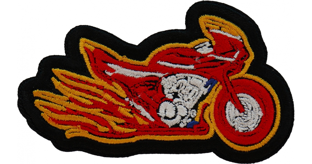 Butterfly Biker Iron on Patch - Biker Patches for Vests by Ivamis Patches