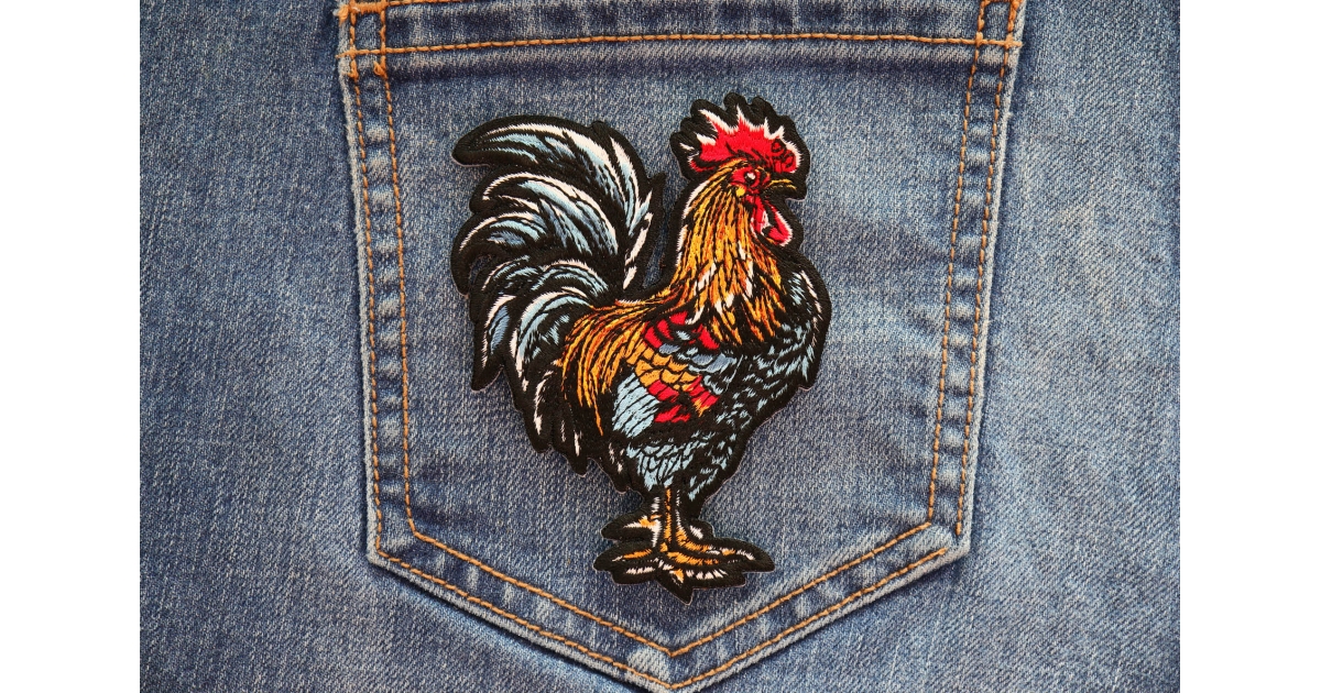 Rooster Cock Patch by Ivamis Patches