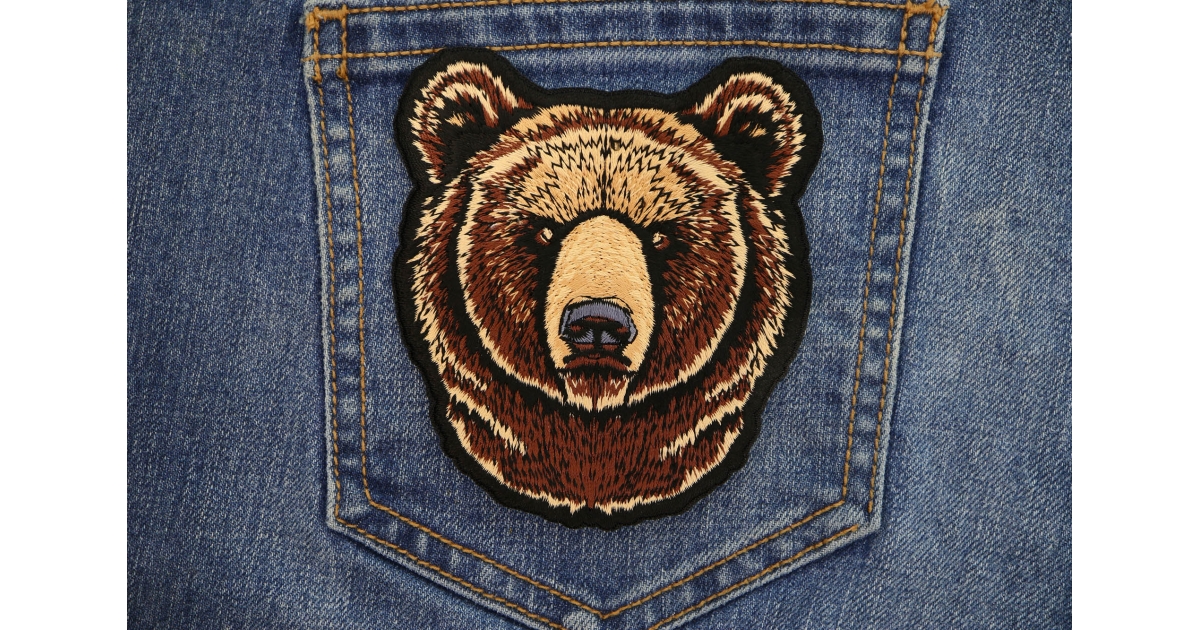 Branson Missouri Bear Logo Embroidered Patch - 2.5 Inch Iron-On Or Sew-On