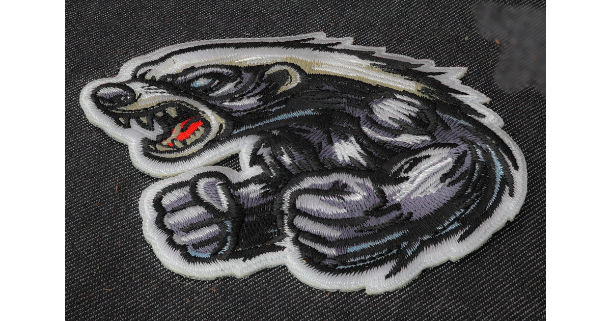 Angry Fighting Badger Patch by Ivamis Patches