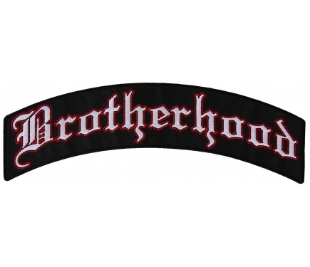 BROTHERHOOD Backpatch Aufnäher Aufbügler Biker Chopper Patch Rocker Harley 1%