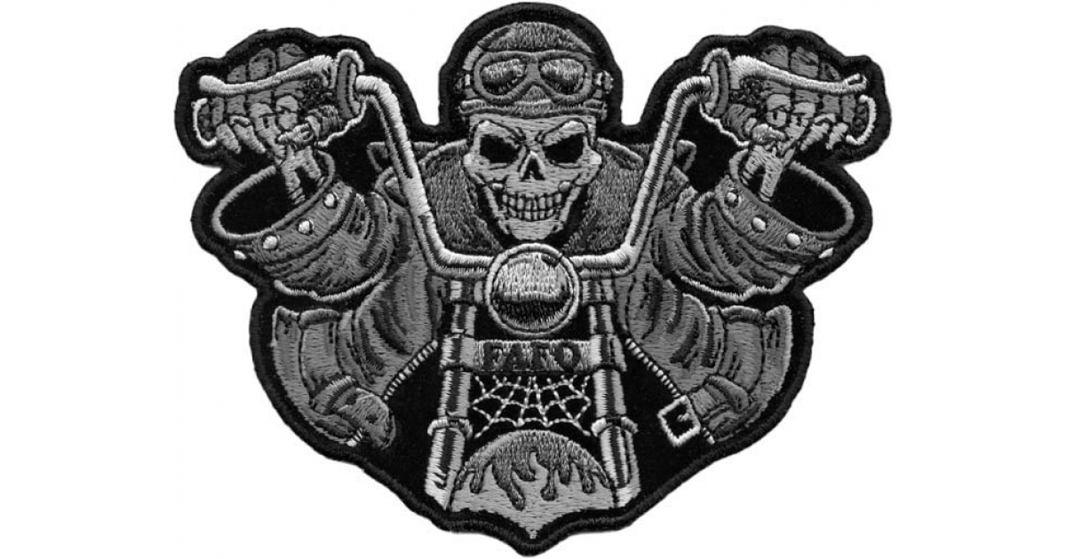 FAFO Skeleton Rider Biker Patch by Ivamis Patches