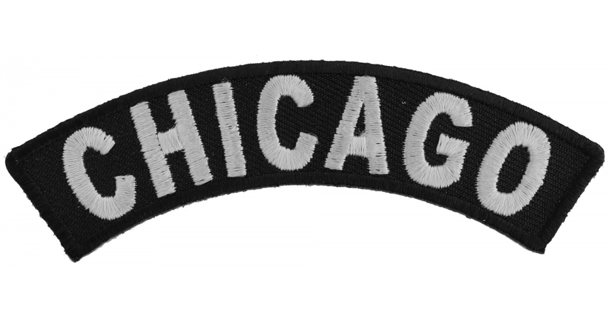 LOT of 2 CHICAGO CITY FLAG embroidered iron-on PATCH EMBLEM ILLINOIS COOK COUNTY 