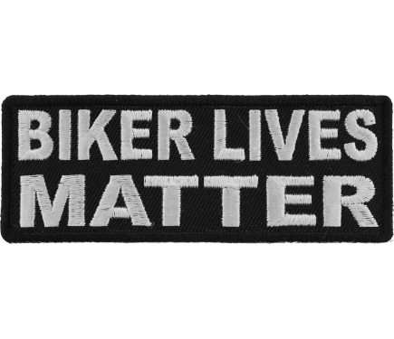 DOESNT MATTER  IRON ON 4 INCH BIKER  PATCH 
