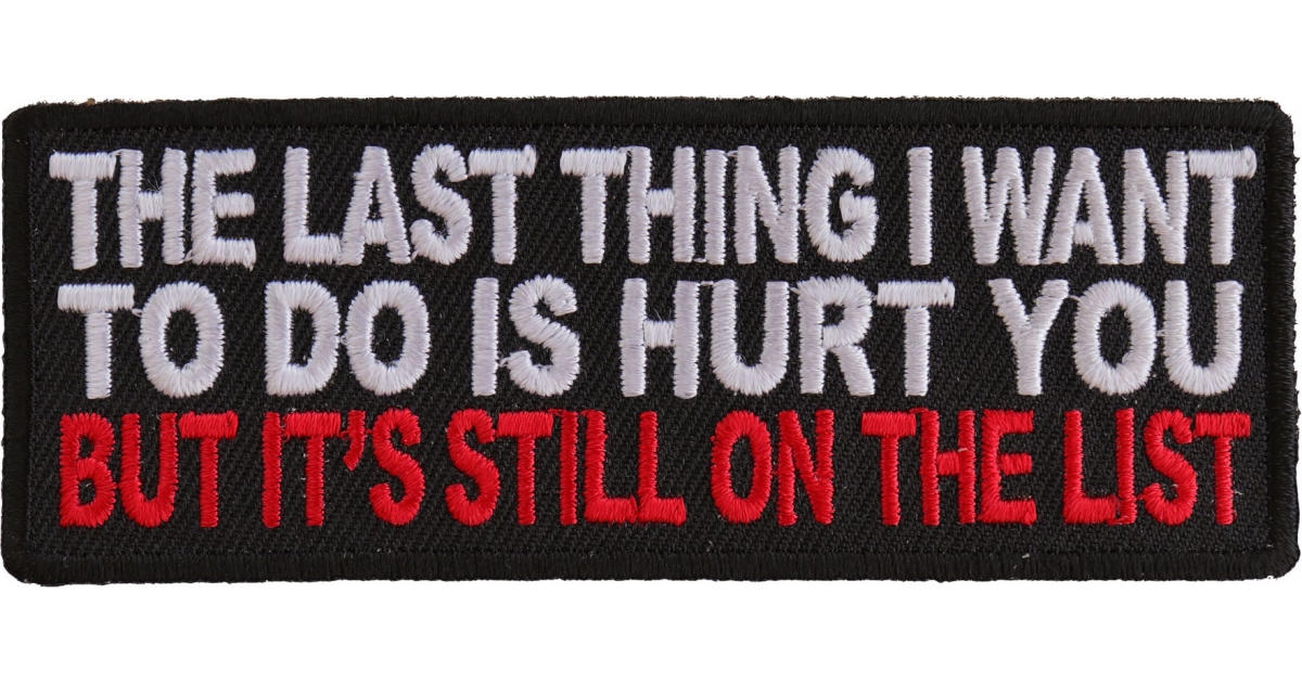 Only Funny Til Someone Gets Hurt Patch, Funny Patches