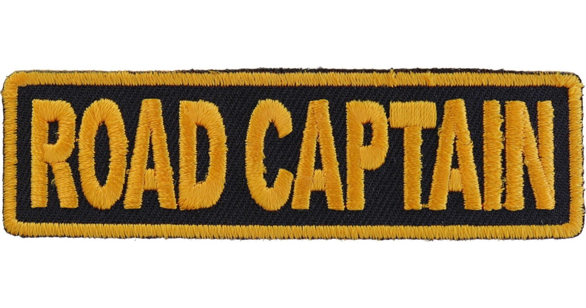 Road Captain Patch, Motorcycle Club Patches for Bikers by Ivamis Patches