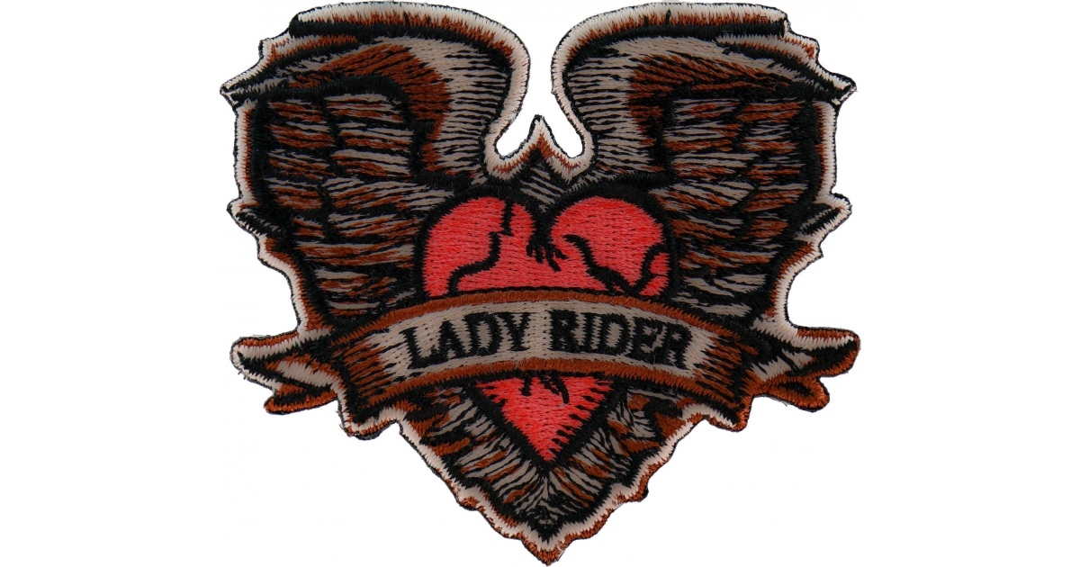 Gothic Heart and Wings Patch by Ivamis Patches