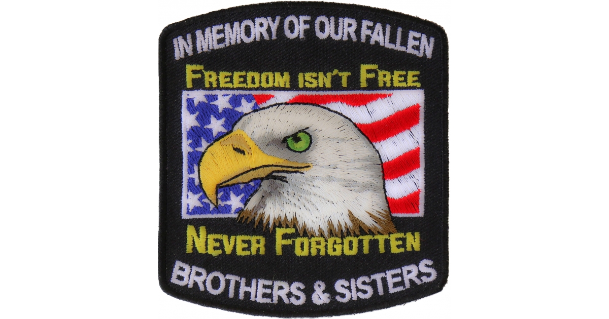 In Memory Of Our Fallen Military Brothers and Sisters Patch