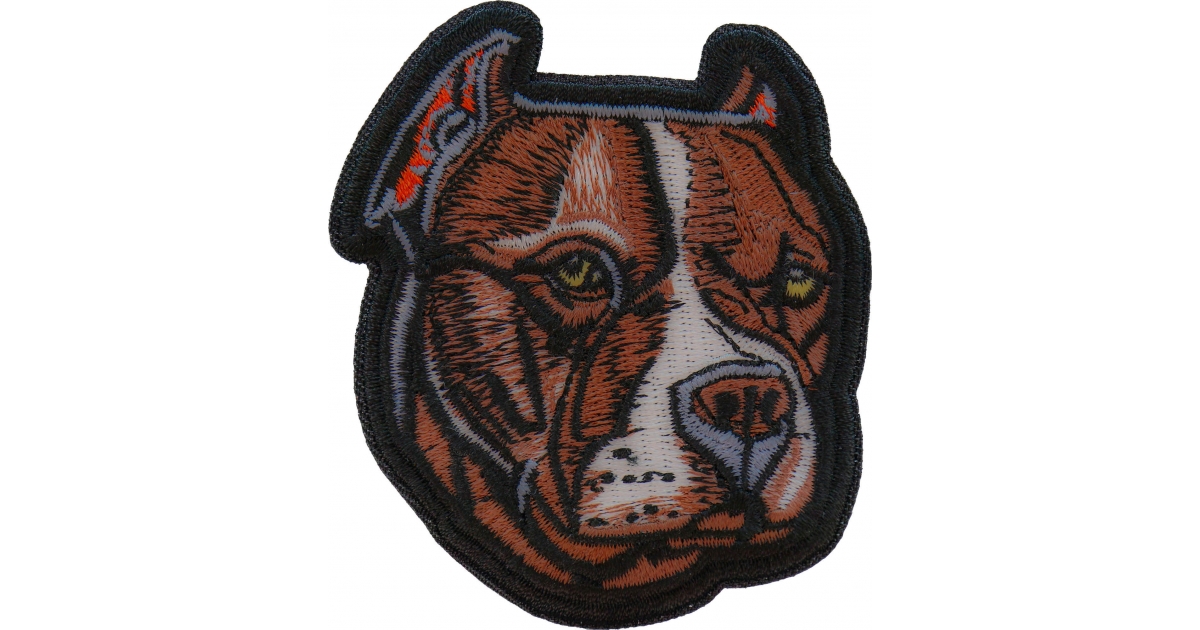 pitbull-dog-iron-on-patch-