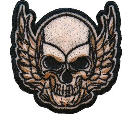 Rising Wing Skull Patch, Biker Skull Patches by Ivamis Patches