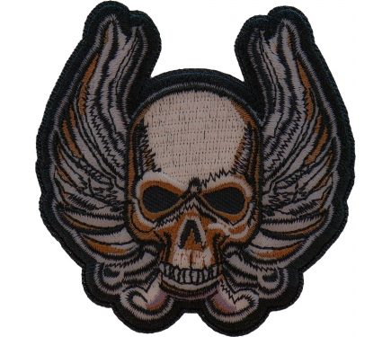 トップス unknown asymmetry cutsew skull patch Winged Skull Patch, Biker Skull Patches by Ivamis Patches