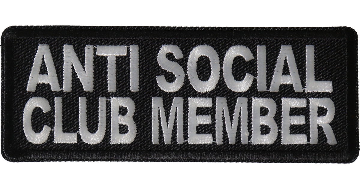 Anti Social Club Member Patch by Ivamis Patches