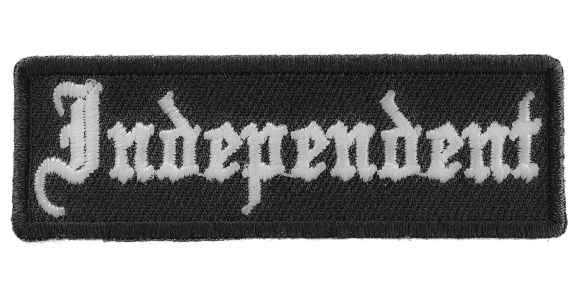 Patch à Repasser I AM WHO I AM - Écusson Biker Slogan Indépendant