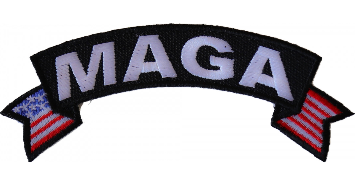 Trump MAGA Subdued Black And Gray Patch - 3x2 Inch PVC With